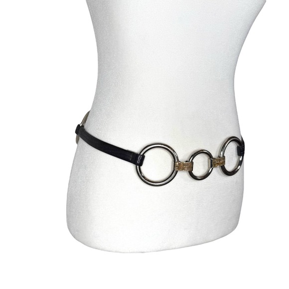 Vintage Simon Belt Leather Silver Ring Avant Garde  display picture 1